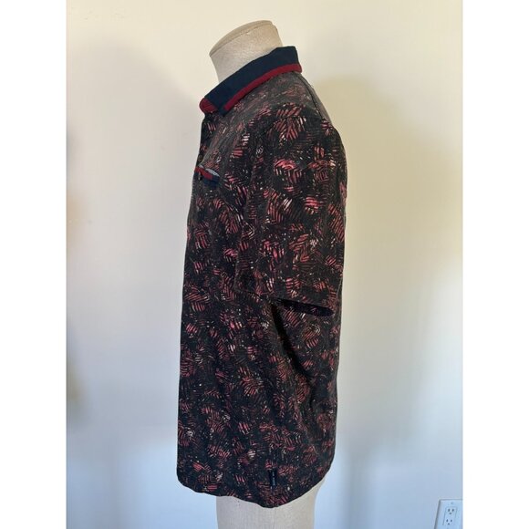 TED BAKER Polo Shirt Mens Size Large 6 Contrasting Collar Pocket - Picture 5 of 7
